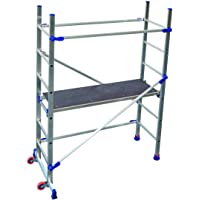 FACAL P6 - Andamio móvil de aluminio para todos los trabajos en casa y en una altura de trabajo máxima de 2-90 m.